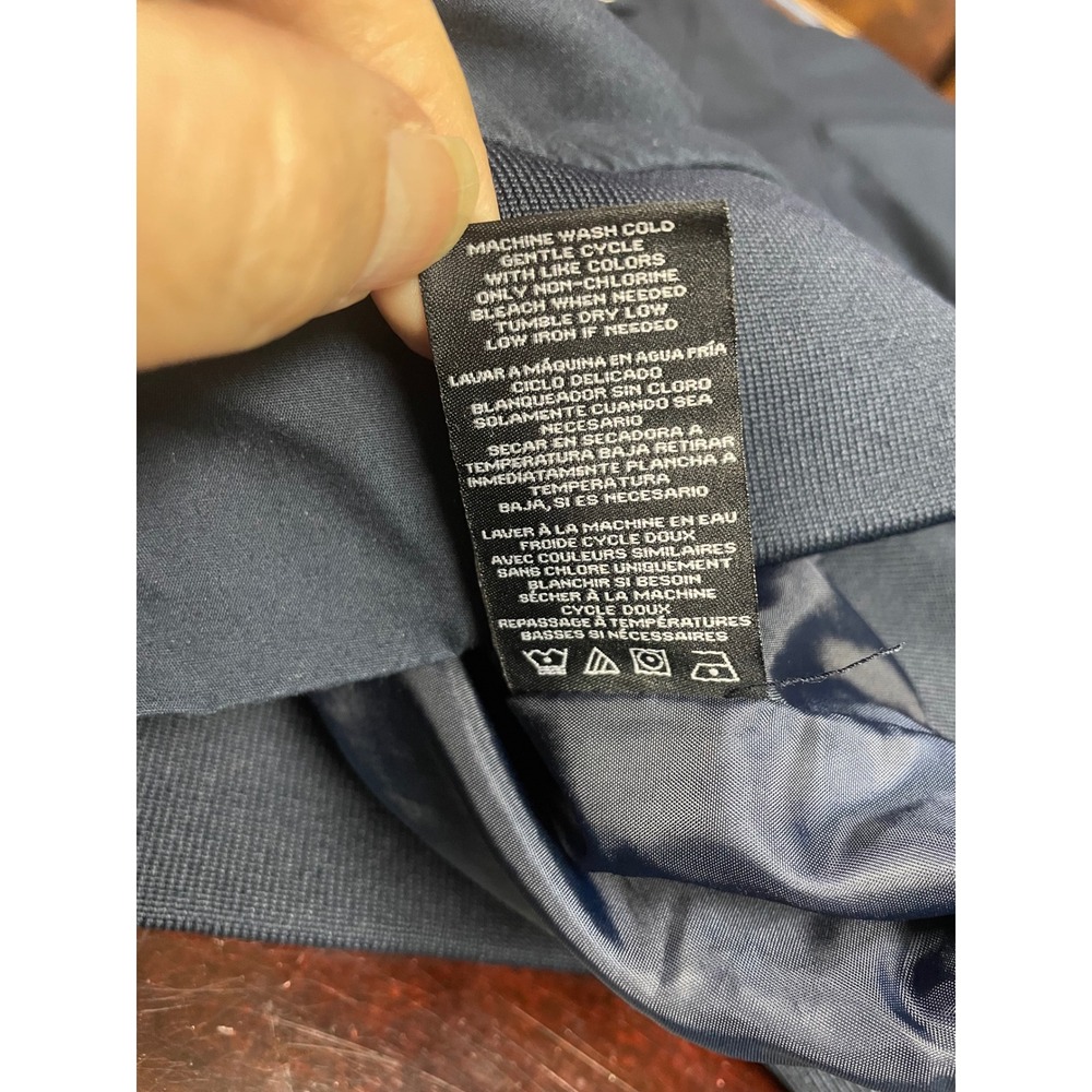 Members Only Mens Navy Blue Iconic Racer Bomber Jacket Full Zip Classic Chic XXL - Picture 13 of 13